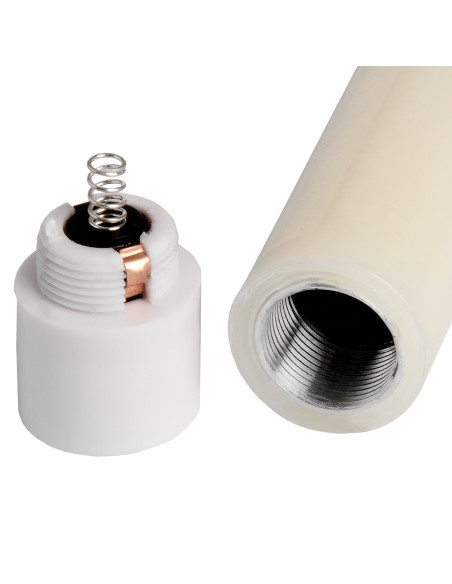 Affordable industrial style furniture Hill Interiors Luxe Collection Natural Glow S/ 2 Ivory LED Dinner Candles 21248 for moder