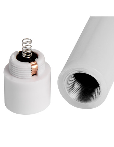 Affordable industrial style furniture Hill Interiors Luxe Collection Natural Glow S/ 2 White LED Dinner Candles 20881 for moder