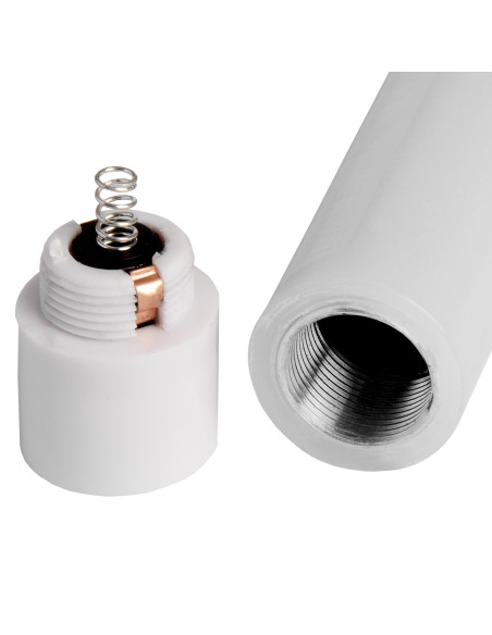 Affordable industrial style furniture Hill Interiors Luxe Collection Natural Glow S/ 2 White LED Dinner Candles 20881 for moder