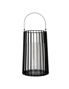 Hill Interiors Lynk Large Lantern With Handle And Glass Candle Holder 24395 - Authentic Hill Interiors furniture directly from