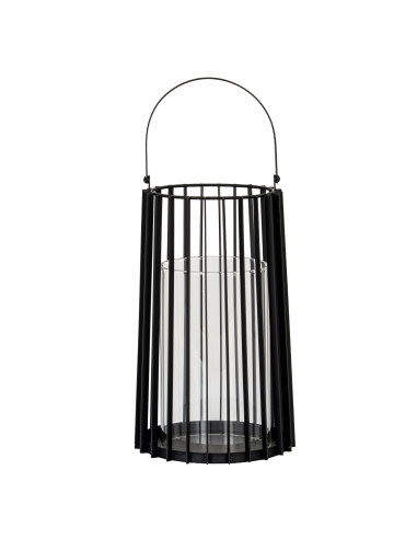 Hill Interiors Lynk Large Lantern With Handle And Glass Candle Holder 24395 - Authentic Hill Interiors furniture directly from