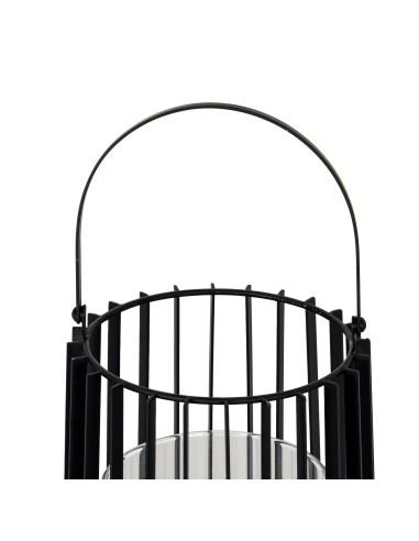Affordable industrial style furniture Hill Interiors Lynk Large Lantern With Handle And Glass Candle Holder 24395 for modern ho