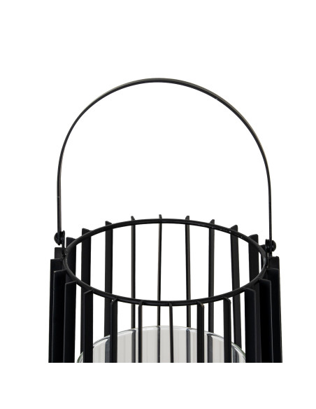Affordable industrial style furniture Hill Interiors Lynk Large Lantern With Handle And Glass Candle Holder 24395 for modern ho