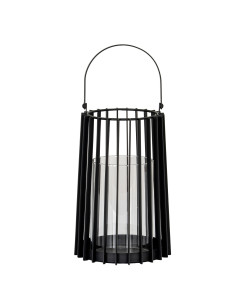 Hill Interiors Lynk Medium Lantern With Handle And Glass Candle Holder 24396 - Authentic Hill Interiors furniture directly from