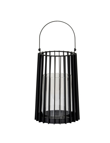 Hill Interiors Lynk Medium Lantern With Handle And Glass Candle Holder 24396 - Authentic Hill Interiors furniture directly from