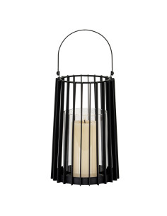 Hill Interiors Lynk Medium Lantern With Handle And Glass Candle Holder 24396 - Authentic Hill Interiors furniture directly from 2