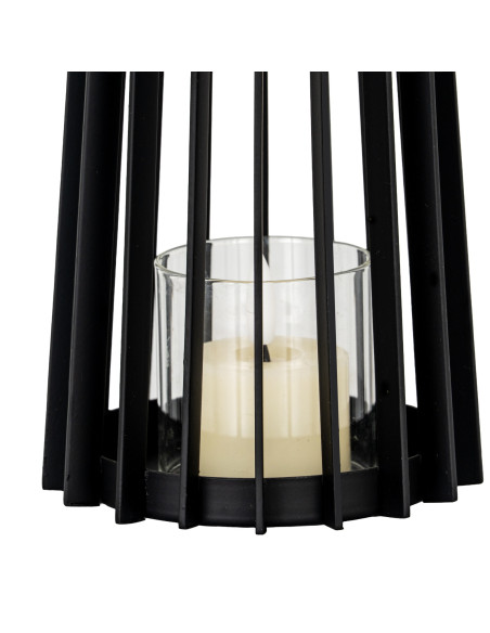 Full dimensions and specifications of Hill Interiors Lynk Small Lantern With Handle And Glass Candle Holder 24397: Height 24.00