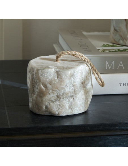 Affordable industrial style furniture Hill Interiors Marble Doorstop 24229 for modern home decor, free shipping options and sec