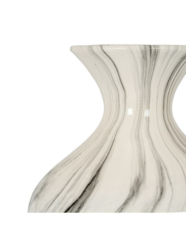 Affordable industrial style furniture Hill Interiors Marble Ellipse Large Vase 21499 for modern home decor, free shipping optio