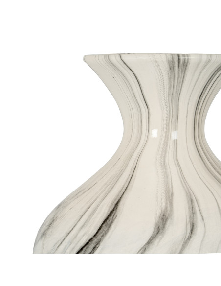 Affordable industrial style furniture Hill Interiors Marble Ellipse Large Vase 21499 for modern home decor, free shipping optio