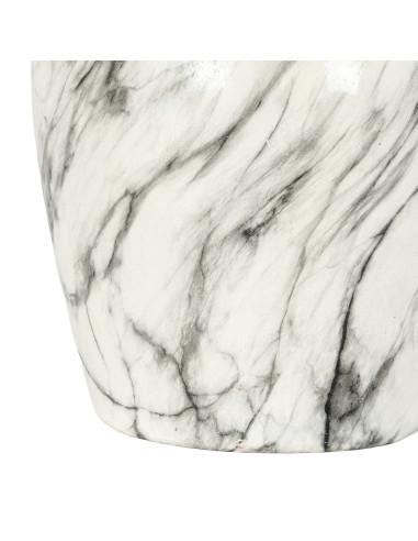 High-quality metal and wood construction of Hill Interiors SKU 21499 Marble Ellipse Large Vase, detailed view for UK customers.
