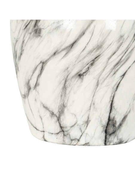 High-quality metal and wood construction of Hill Interiors SKU 21499 Marble Ellipse Large Vase, detailed view for UK customers.