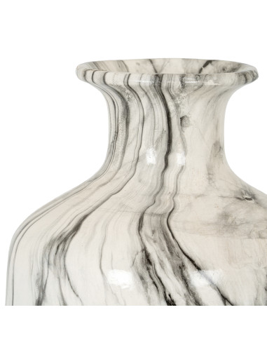 Affordable industrial style furniture Hill Interiors Marble Squat Vase 21496 for modern home decor, free shipping options and s