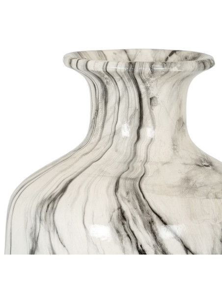 Affordable industrial style furniture Hill Interiors Marble Squat Vase 21496 for modern home decor, free shipping options and s