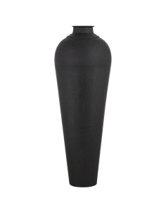 Hill Interiors Matt Black Large Hammered Vase With Lid 22860 - Authentic Hill Interiors furniture directly from FastDaddy UK. E