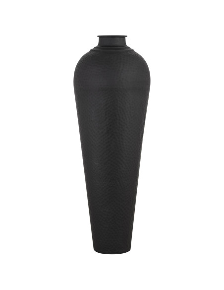 Hill Interiors Matt Black Large Hammered Vase With Lid 22860 - Authentic Hill Interiors furniture directly from FastDaddy UK. E