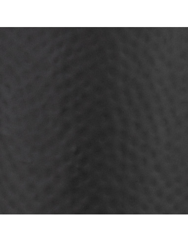 High-quality metal and wood construction of Hill Interiors SKU 22860 Matt Black Large Hammered Vase With Lid, detailed view for