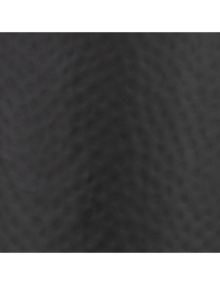 High-quality metal and wood construction of Hill Interiors SKU 22860 Matt Black Large Hammered Vase With Lid, detailed view for