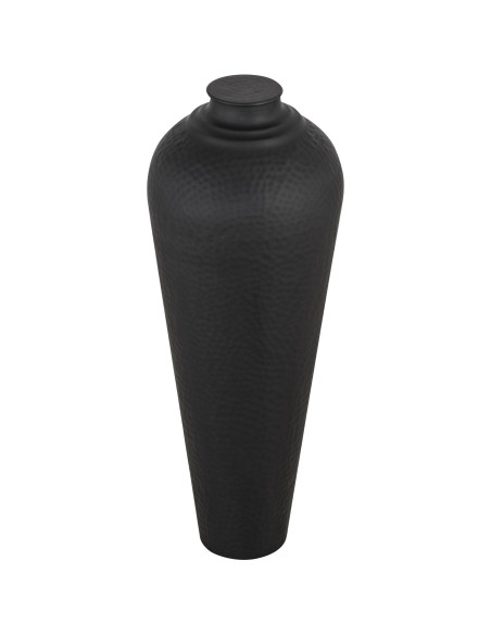 Buy Hill Interiors 22859 Matt Black Medium Hammered Vase With Lid online in UK with fast delivery from FastDaddy UK, your furni