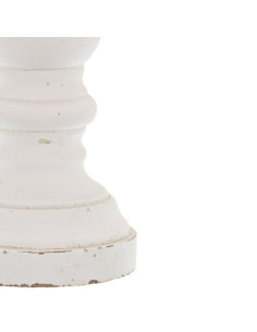 Hill Interiors Matt White Small Ceramic Column Candle Holder 22253 - Authentic Hill Interiors furniture directly from FastDaddy 2