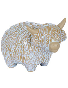 Hill Interiors Medium Alora Ceramic Highland Cow 24147 - Authentic Hill Interiors furniture directly from FastDaddy UK. Exclusi
