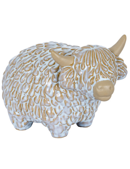 Hill Interiors Medium Alora Ceramic Highland Cow 24147 - Authentic Hill Interiors furniture directly from FastDaddy UK. Exclusi