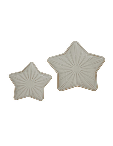 Affordable industrial style furniture Hill Interiors Medium Alora Ceramic Star Dish 24171 for modern home decor, free shipping