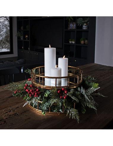 High-quality metal and wood construction of Hill Interiors SKU 21140 Medium Festive Berry Pick, detailed view for UK customers.