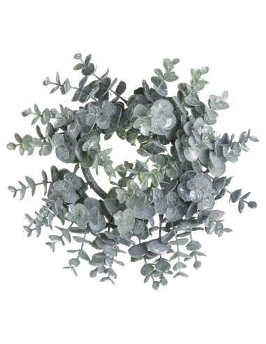 Hill Interiors Medium Frosted Eucalyptus Candle Wreath 21187 - Authentic Hill Interiors furniture directly from FastDaddy UK. E