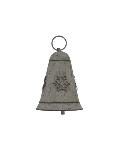 Hill Interiors Medium Rustic Metal Hanging Bell With Snowflake 24096 - Authentic Hill Interiors furniture directly from FastDad