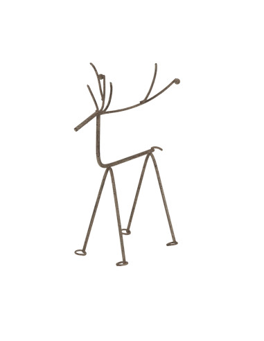 Hill Interiors Medium Rustic Metal Reindeer On Stand 24090 - Authentic Hill Interiors furniture directly from FastDaddy UK. Exc