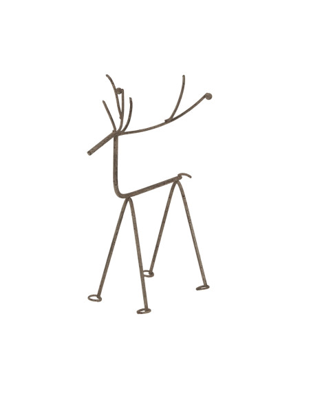 Hill Interiors Medium Rustic Metal Reindeer On Stand 24090 - Authentic Hill Interiors furniture directly from FastDaddy UK. Exc
