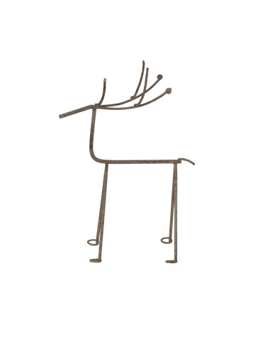 Buy Hill Interiors 24090 Medium Rustic Metal Reindeer On Stand online in UK with fast delivery from FastDaddy UK, your furnitur