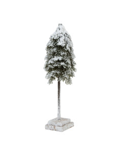 Hill Interiors Medium Snowy Cedar Tree On Wood Block 23562 - Authentic Hill Interiors furniture directly from FastDaddy UK. Exc