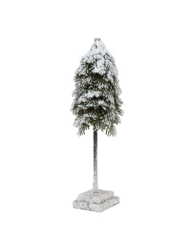 Hill Interiors Medium Snowy Cedar Tree On Wood Block 23562 - Authentic Hill Interiors furniture directly from FastDaddy UK. Exc