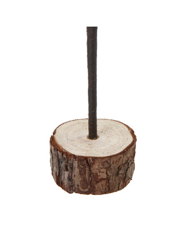 Affordable industrial style furniture Hill Interiors Medium Snowy Spindle Tree In Wood Log 23579 for modern home decor, free sh