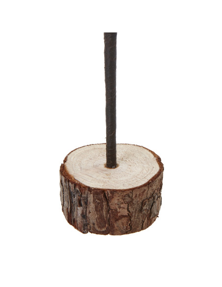 Affordable industrial style furniture Hill Interiors Medium Snowy Spindle Tree In Wood Log 23579 for modern home decor, free sh