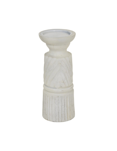 Hill Interiors Medium White Carved Candle Holder 24209 - Authentic Hill Interiors furniture directly from FastDaddy UK. Exclusi