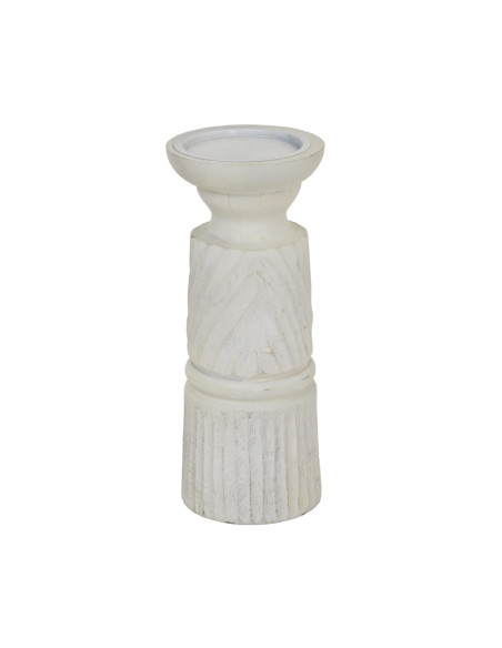 Hill Interiors Medium White Carved Candle Holder 24209 - Authentic Hill Interiors furniture directly from FastDaddy UK. Exclusi