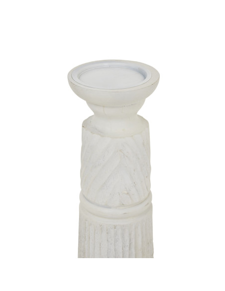 Buy Hill Interiors 24209 Medium White Carved Candle Holder online in UK with fast delivery from FastDaddy UK, your furniture ex