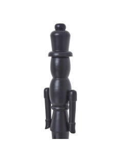 Hill Interiors Minimalist Black Wooden Nutcracker Decoration 23515 - Authentic Hill Interiors furniture directly from FastDaddy 2