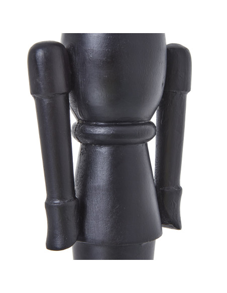 Affordable industrial style furniture Hill Interiors Minimalist Black Wooden Nutcracker Decoration 23515 for modern home decor,