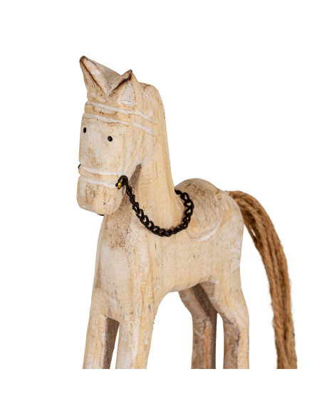 Affordable industrial style furniture Hill Interiors Natural Rustic Rocking Horse 24111 for modern home decor, free shipping op