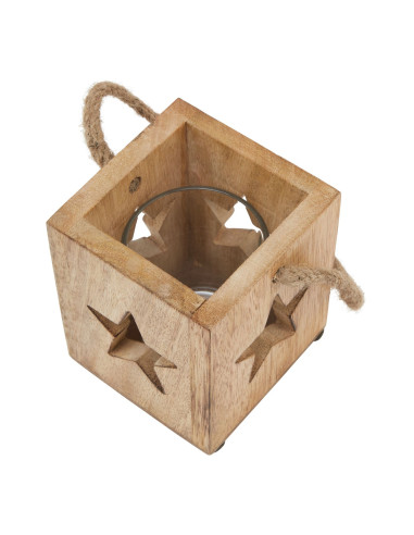 Buy Hill Interiors 23487 Natural Wooden Small Star Tealight Candle Holder online in UK with fast delivery from FastDaddy UK, yo