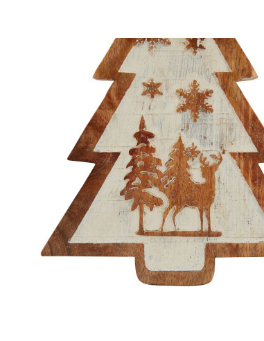 Buy Hill Interiors 23454 Natural Wooden Snow Scene Tree Decoration online in UK with fast delivery from FastDaddy UK, your furn