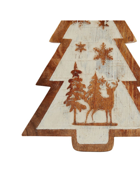 Buy Hill Interiors 23454 Natural Wooden Snow Scene Tree Decoration online in UK with fast delivery from FastDaddy UK, your furn