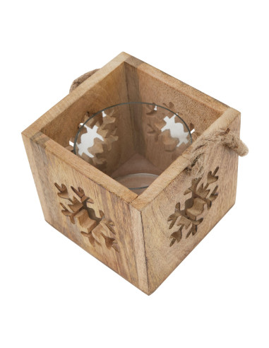 Buy Hill Interiors 23485 Natural Wooden Snowflake Tealight Candle Holder online in UK with fast delivery from FastDaddy UK, you