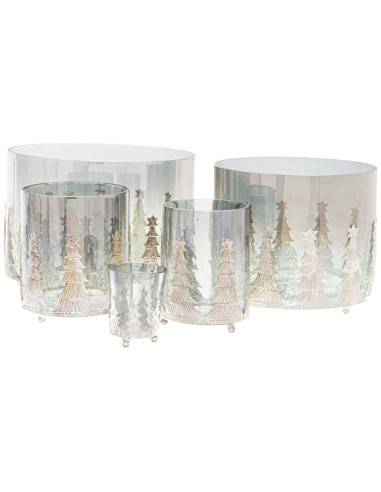 Buy Hill Interiors 22424 Noel Collection Small Christmas Tree Crackled Candle Holder online in UK with fast delivery from FastD