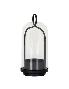 Hill Interiors Nyx Medium Candle Holder With Glass Cloche 24384 - Authentic Hill Interiors furniture directly from FastDaddy UK