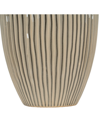 Affordable industrial style furniture Hill Interiors Pallida Collection Large Striped Vase 23944 for modern home decor, free sh